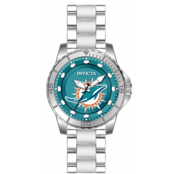 Invicta X NFL Miami Dolphins Mens Watch 48mm Stainless Steel/ Miami Blue 48087 - Picture 1 of 1